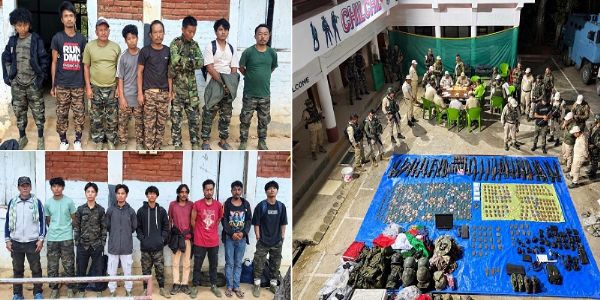 মণিপুৰত এছঅ’অ’ শিবিৰৰ পৰা ১৭জন গ্ৰেপ্তাৰ, ২৪টা আগ্নেয়াস্ত্ৰ আৰু বিস্ফোৰক সামগ্ৰী উদ্ধাৰ