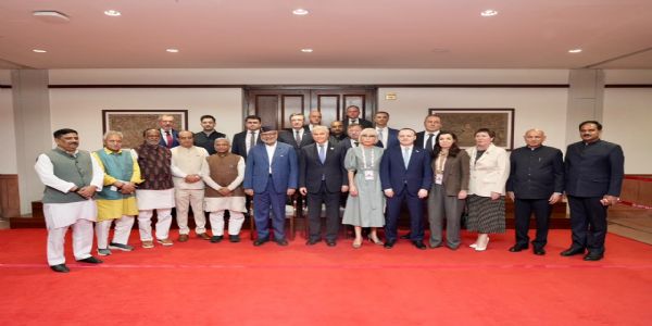 ৰাছিয়াৰ সংসদীয় প্ৰতিনিধি দলৰ ৰাজ্যসভাৰ অধ্যক্ষ চি.পি. ৰাধাকৃষ্ণনক সাক্ষাৎ, সন্ত্ৰাসবাদৰ বিৰুদ্ধে সহযোগিতাৰ চৰ্চা
