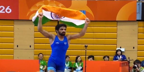 এছিয়ান গেমছ ২০২৬: ৫৭ কেজি ফ্ৰীষ্টাইলত ইতিহাস ৰচিলে অমন, বিশ্ব চেম্পিয়নক পৰাস্ত কৰি সোণৰ পদক লাভ