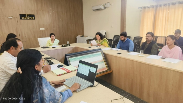 তামুলপুৰত দুৰ্যোগ ব্যৱস্থাপনা সম্পৰ্কীয় সভা।