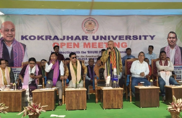 কোকৰাঝাৰত বিটিচি প্ৰধানৰ দ্বাৰা গুৰুত্বপূৰ্ণ আন্তঃগাঁথনি প্ৰকল্পৰ শুভাৰম্ভ ।