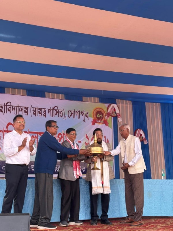 বিধায়ক অতুল বৰাক সোণাপুৰ মহাবিদ্যালয়(স্বায়ত্বশাসিত)ৰ বিশেষ সম্বৰ্ধনা।।