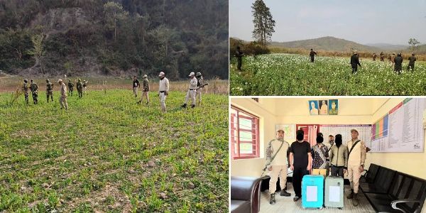 মণিপুৰত ৩৫ একৰ আফিং খেতি ধ্বংস, গাঞ্জাসহ গ্ৰেপ্তাৰ তিনি সৰবৰাহকাৰী