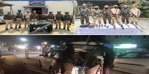 মণিপুৰৰ চুৰাচান্দপুৰ আৰু থৌবাল জিলাৰ পৰা বৃহৎ পৰিমাণৰ অস্ত্ৰ-শস্ত্ৰ আৰু গোলাবাৰুদ উদ্ধাৰ