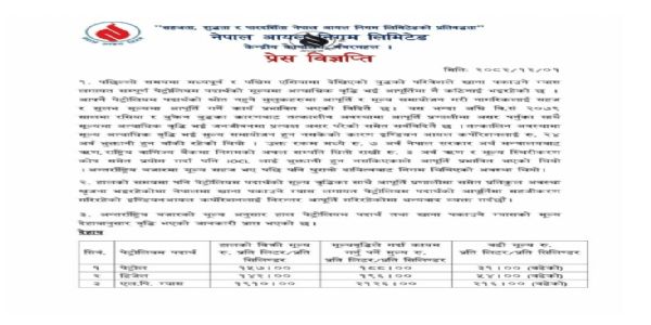 নেপালত পেট্ৰ’ল, ডিজেল আৰু গেছ চিলিণ্ডাৰৰ মূল্য ব্যাপক বৃদ্ধি