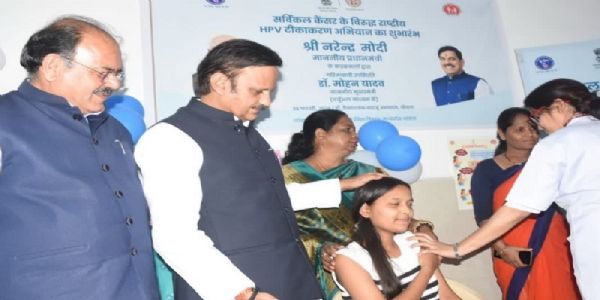 এইচ পি ভি টিকাকৰণ অভিযানত মধ্যপ্ৰদেশৰ দেশৰ ভিতৰতে এক নম্বৰ স্থান লাভ