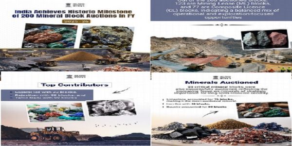 বিত্তীয় বৰ্ষ ২০২৫–২৬ত দেশত ২০০ টা খনিজ ব্লক নিলাম