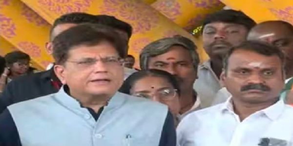 চেন্নাইত উপস্থিত তামিলনাডু বিজেপিৰ প্ৰভাৰী তথা কেন্দ্ৰীয় মন্ত্ৰী পীয়ুষ গোৱেল