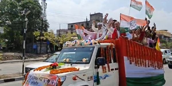 মনোনয়ন পত্র দাখিল কৰিলে জাগীৰোড সমষ্টিৰ কংগ্ৰেছ প্ৰাৰ্থী বুবুল দাসে