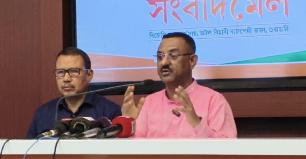 ৰাজ্যিক বিজেপিৰ মুখপাত্ৰ ৰঞ্জীৱ কুমাৰ শৰ্মাৰ সংবাদমেল সম্বোধন