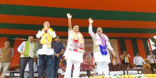 লিডুত বিজেপিৰ বৃহৎ নিৰ্বাচনী সভা, মুখ্য অতিথি হিচাপে উপস্থিত থাকে বিজেপি দলৰ ৰাষ্ট্ৰীয় অধ্যক্ষ নীতিন নবীন