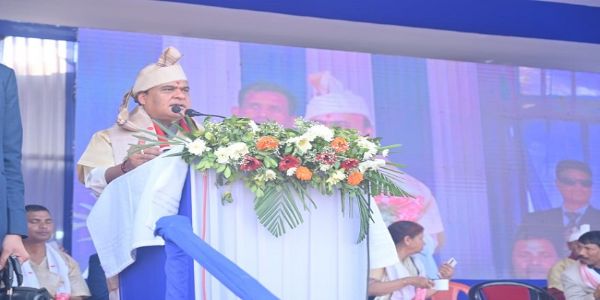 গোলাঘাট জিলাৰ কমাৰগাঁৱত বীৰাঙ্গনা সতী সাধনী সমন্বয় ক্ষেত্ৰৰ শিলান্যাস মুখ্যমন্ত্রী ড° শর্মাৰ