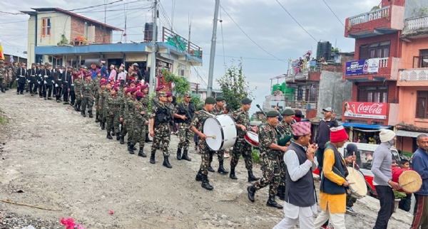 नेपाली सेना द्वारा आयोजित पदयात्रा
