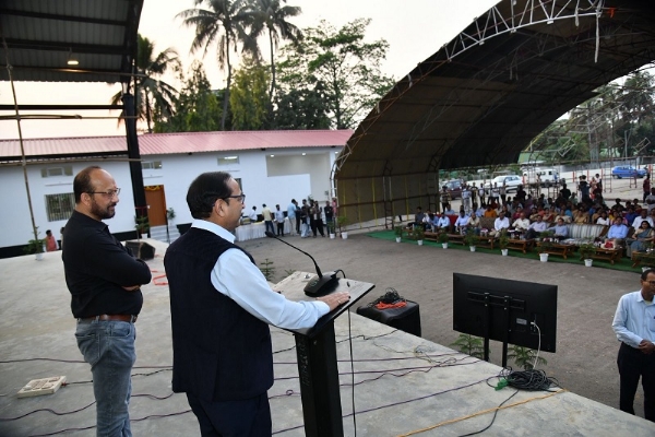 गुवाहाटीः पूसीरे मुख्यालय मालीगांव में निर्मित बिहूटोली परिसर का दृश्य गुवाहाटीः पूसीरे मुख्यालय मालीगांव में निर्मित बिहूटोली परिसर का दृश्य