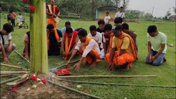 জাগীৰোডৰ তিৱা সকলৰ পৰম্পৰাগত গোভা বিহু উদযাপন