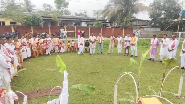 জাগীৰোডৰ কণাবড়ী গোভা দেওঁৰজা ৰঙালী বিহুৰ শুভাৰম্ভ