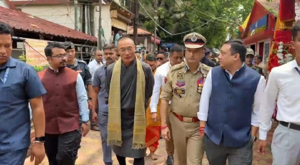 शक्तिपीठ कामाख्या में भूटान के प्रधानमंत्री दाशो शेरिंग तोगबे ने किए दर्शन, मां कामाख्या का लिया आशीर्वाद