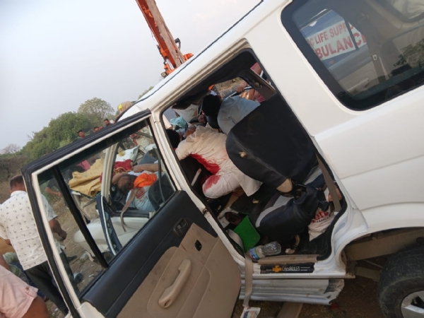 हादसे के बाद घटनास्थल की फोटो