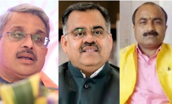 मप्र से राज्यसभा के तीनों उम्मीदवारों की तस्वीर