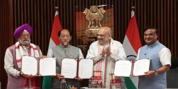 অসম-নগালেণ্ড সীমান্তৱৰ্তী অঞ্চলত তেল আৰু গেছ অন্বেষণৰ পথ প্ৰশস্ত, কেন্দ্ৰ আৰু দুয়োখন ৰাজ্যৰ মাজত ত্ৰিপাক্ষিক চুক্তি