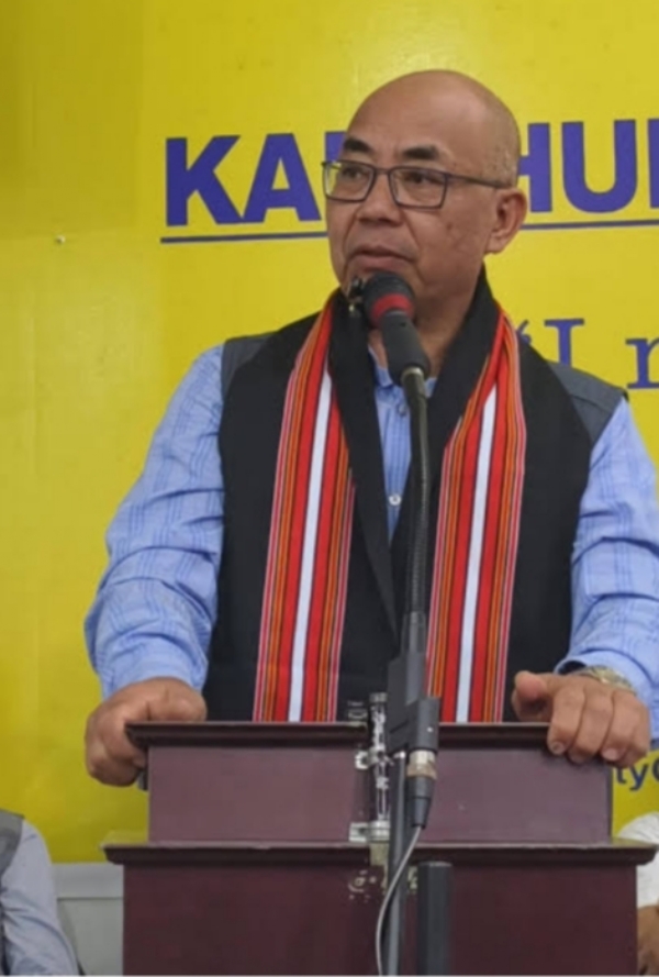 Image of the Elected to Rajya Sabha from Mizoram ZPM Candidate Khiangte Laltluangkima.