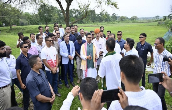 জলসিঞ্চন মন্ত্ৰী পীযুষ হাজৰীকাৰ বকো-ছয়গাঁওত গুৰুত্বপূৰ্ণ জলসিঞ্চন প্ৰকল্প পৰিদৰ্শন