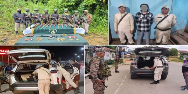মণিপুৰত উদ্ধাৰ বৃহৎ অস্ত্ৰ আৰু গোলাবাৰুদৰ ভাণ্ডাৰ, গ্ৰেপ্তাৰ এজন উগ্ৰপন্থী