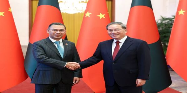 লি কেকিয়াং আৰু তাৰিক ৰহমান চীন-বাংলাদেশৰ সম্পৰ্কক নতুন গতি প্ৰদান কৰিবলৈ সন্মত
