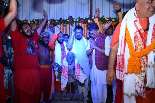 জাগীৰোডৰ আমকটাত শ্ৰী শ্ৰী মা আঘোৰা কালী মন্দিৰৰ প্ৰাণ প্ৰতিষ্ঠা মহোৎসৱ