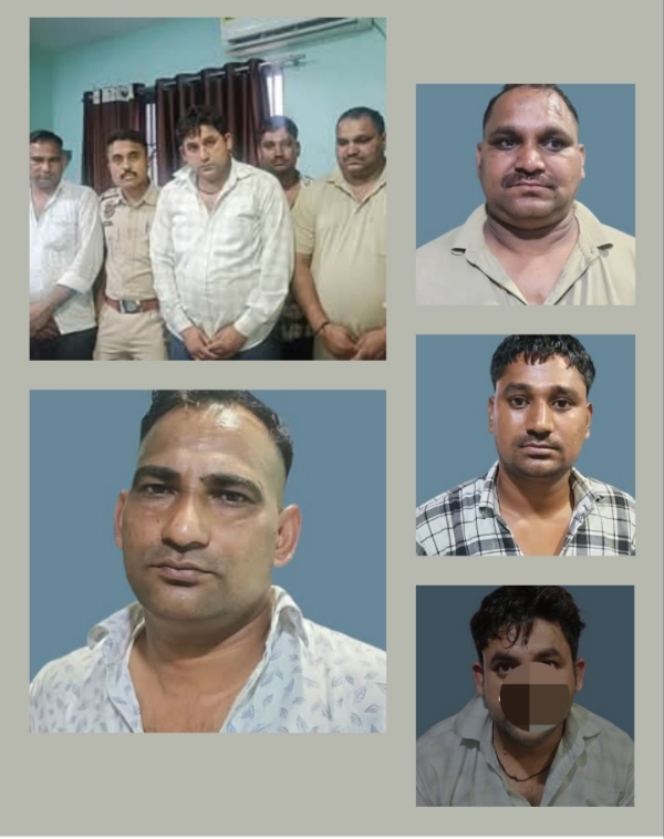 Image of the Six Arrested Inter-State Dacoits in Guwahati. Image of the Six Arrested Inter-State Dacoits in Guwahati.