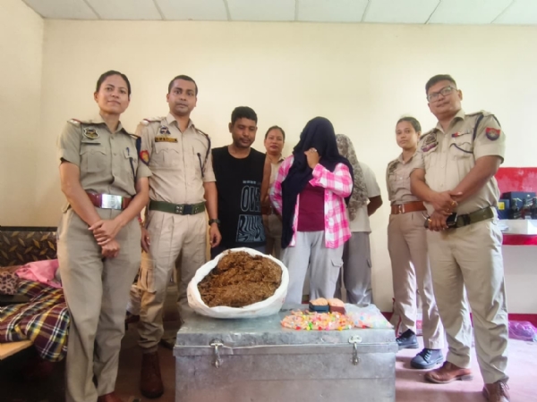 গড়চুক আৰক্ষীৰ অভিযানত ড্ৰাগছ, চুৰি সামগ্ৰী সহ তিনি চোৰ আটক