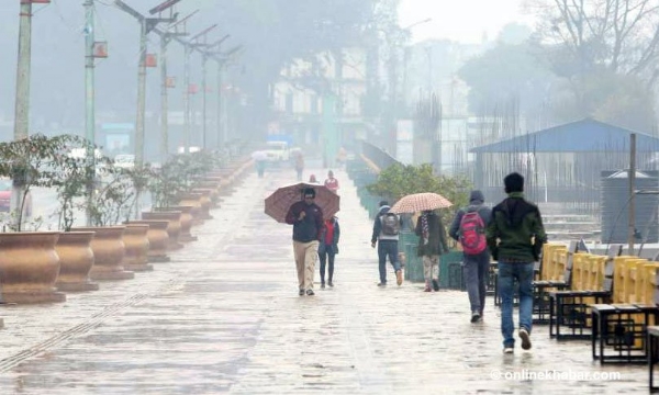 काठमांडू में बारिश
