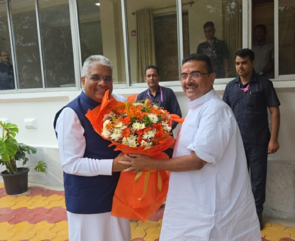 शुभेंदु अधिकारी और भूपेंद्र यादव