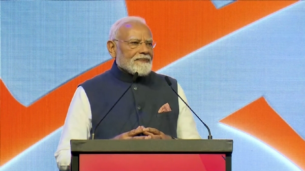 न्यूजीलैंड के प्रधानमंत्री क्रिस्टोफर लक्सन द्वारा आयोजित राजकीय भोज में भाग लेने के बाद प्रधानमंत्री मोदी