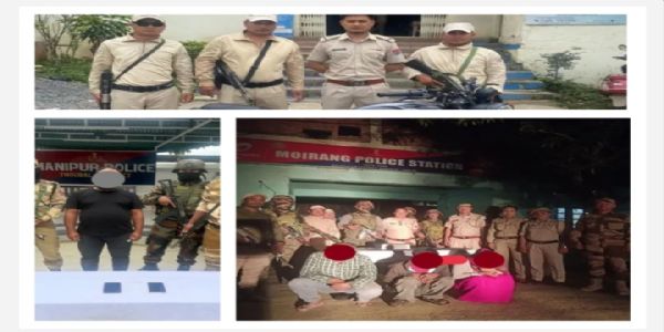 মণিপুৰঃ পিএলএ কেডাৰ গ্ৰেপ্তাৰ, ৬৮ গ্ৰাম হেৰ’ইনসহ তিনিজনক আটক