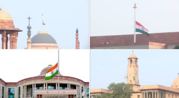 कतर के पूर्व अमीर शेख हमद बिन खलीफा के निधन पर भारत में एक दिवसीय राष्ट्रीय शोक, राष्ट्रपति भवन और संसद भवन सहित सरकारी इमारतों पर झुका तिरंगा।