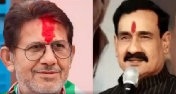 राजेंद्र भारती और नरोत्तम मिश्रा (फाइल)