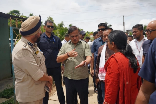 মুখ্যমন্ত্ৰী ড হিমন্ত বিশ্ব শৰ্মাৰ  বানাক্ৰান্ত অঞ্চল পৰিদৰ্শন