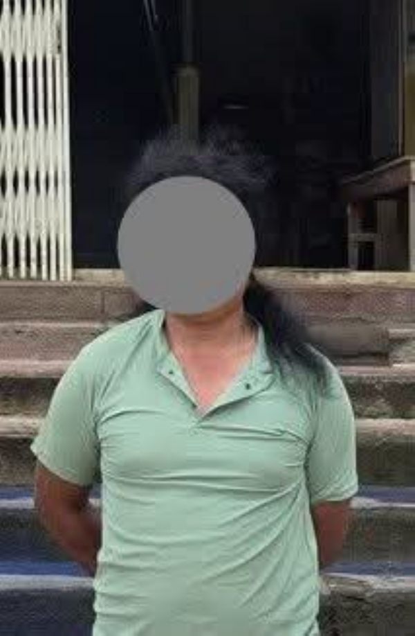 Image of the Arrested Accused in Manipur.