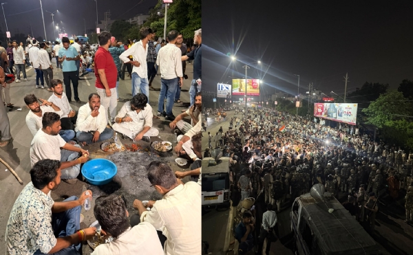 अपनी मांगों को लेकर प्रदर्शन करते किसान