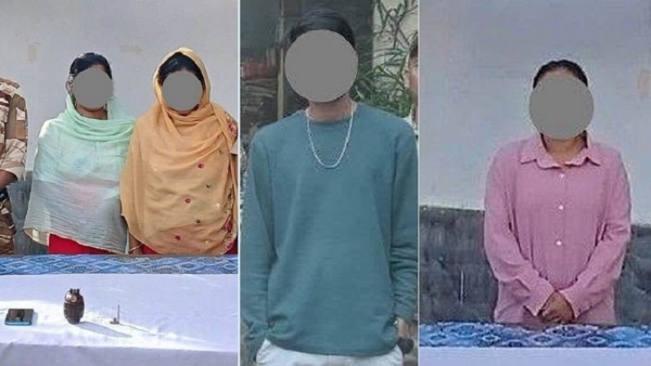 মণিপুৰত গ্ৰেপ্তাৰ হোৱা অভিযুক্তৰ ছবি।