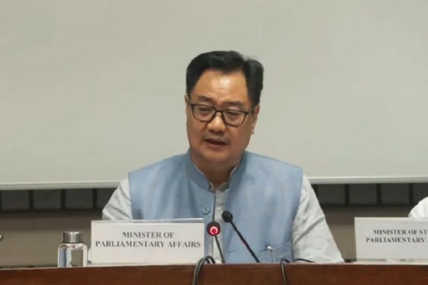 সংসদীয় পৰিক্ৰমা মন্ত্ৰী কিৰেন ৰিজিজু। ফাইল ফটো