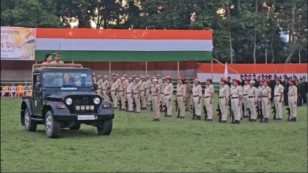 স্বাধীনতা দিৱসৰ প্ৰাকক্ষণত মৰিগাঁৱত পেৰেডৰ অন্তিম অনুশীলন