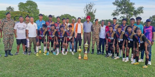 সেনাৰ উদ্যোগত আয়োজিত ৫ তম স্বাধীনতা সংগ্ৰামী ঝাগৰু গৌৰ সোঁৱৰণী ফুটবল প্ৰতিযোগিতাৰ সফল সামৰণি