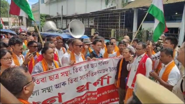 মৰিগাঁৱত কেইবাটাও তিৱা জনগোষ্ঠীয় সংগঠনৰ উত্তাল প্ৰতিবাদ