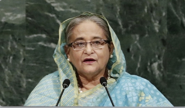 बांग्लादेश की पूर्व प्रधानमंत्री शेख हसीना (फाइल फोटो)। बांग्लादेश की पूर्व प्रधानमंत्री शेख हसीना (फाइल फोटो)।