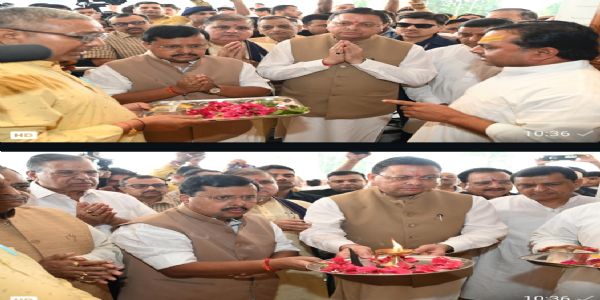হালদ্বাণীৰ মহালক্ষ্মী মন্দিৰত নীতিন নবীনৰ পূজা-অৰ্চনা, দেশৰ সুখ আৰু সমৃদ্ধিৰ বাবে প্ৰাৰ্থনা
