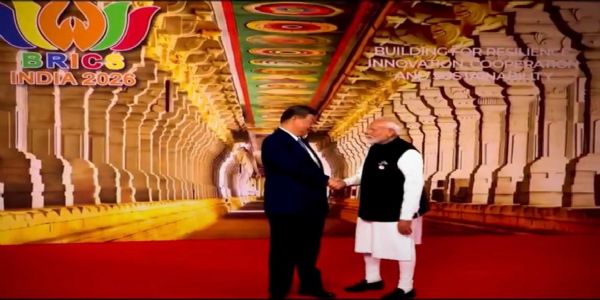 ব্ৰিকছ সন্মিলনত প্ৰদৰ্শিত ৰামনাথস্বামী মন্দিৰৰ এখন ভৱ্য প্ৰতিচ্ছবি, কিয়নো মোদীয়ে বিশ্ব নেতাসকলৰ আগত ভাৰতৰ আধ্যাত্মিক ঐতিহ্য প্ৰদৰ্শন