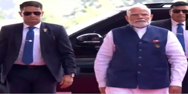 ১৮ সংখ্যক ব্ৰিকছ সন্মিলনৰ দ্বিতীয় দিনা ভাৰত মণ্ডপমত উপস্থিত প্ৰধানমন্ত্ৰী মোডী