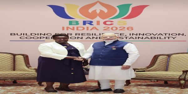 প্ৰধানমন্ত্ৰী মোদীৰ উগাণ্ডাৰ উপ-ৰাষ্ট্ৰপতিৰ সৈতে দ্বিপাক্ষিক আলোচনা, গ্ল’বেল চাউথৰ কণ্ঠ শক্তিশালী কৰাত গুৰুত্ব আৰোপ